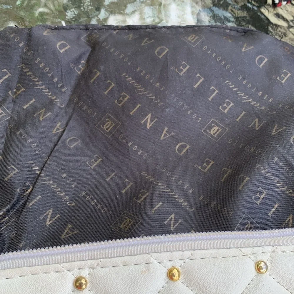 Danielle Crème with Gold makeup Bag wallet